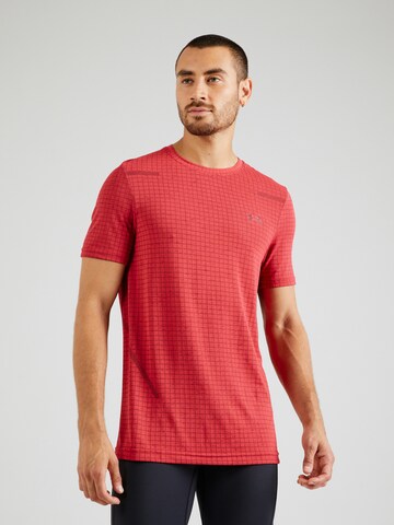 UNDER ARMOUR Funktionsskjorte 'Grid' i rød: forside