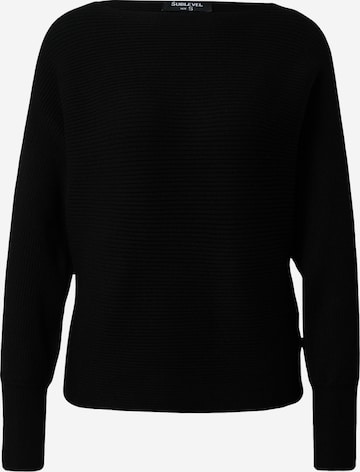 Pullover di Sublevel in nero: frontale