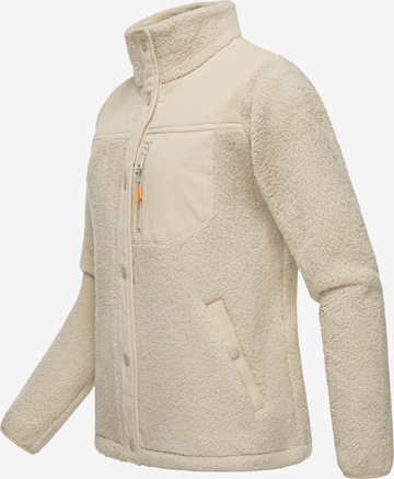 Ragwear Fleece Jacket 'Appopis Block' in Beige
