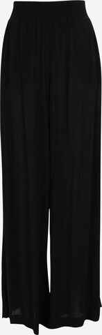 Vero Moda Tall - Perna larga Calças 'MENNY' em preto: frente