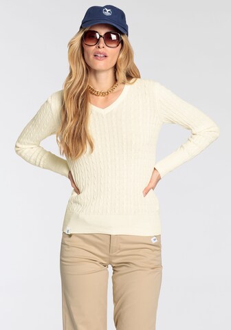 DELMAO Pullover in Beige: predná strana