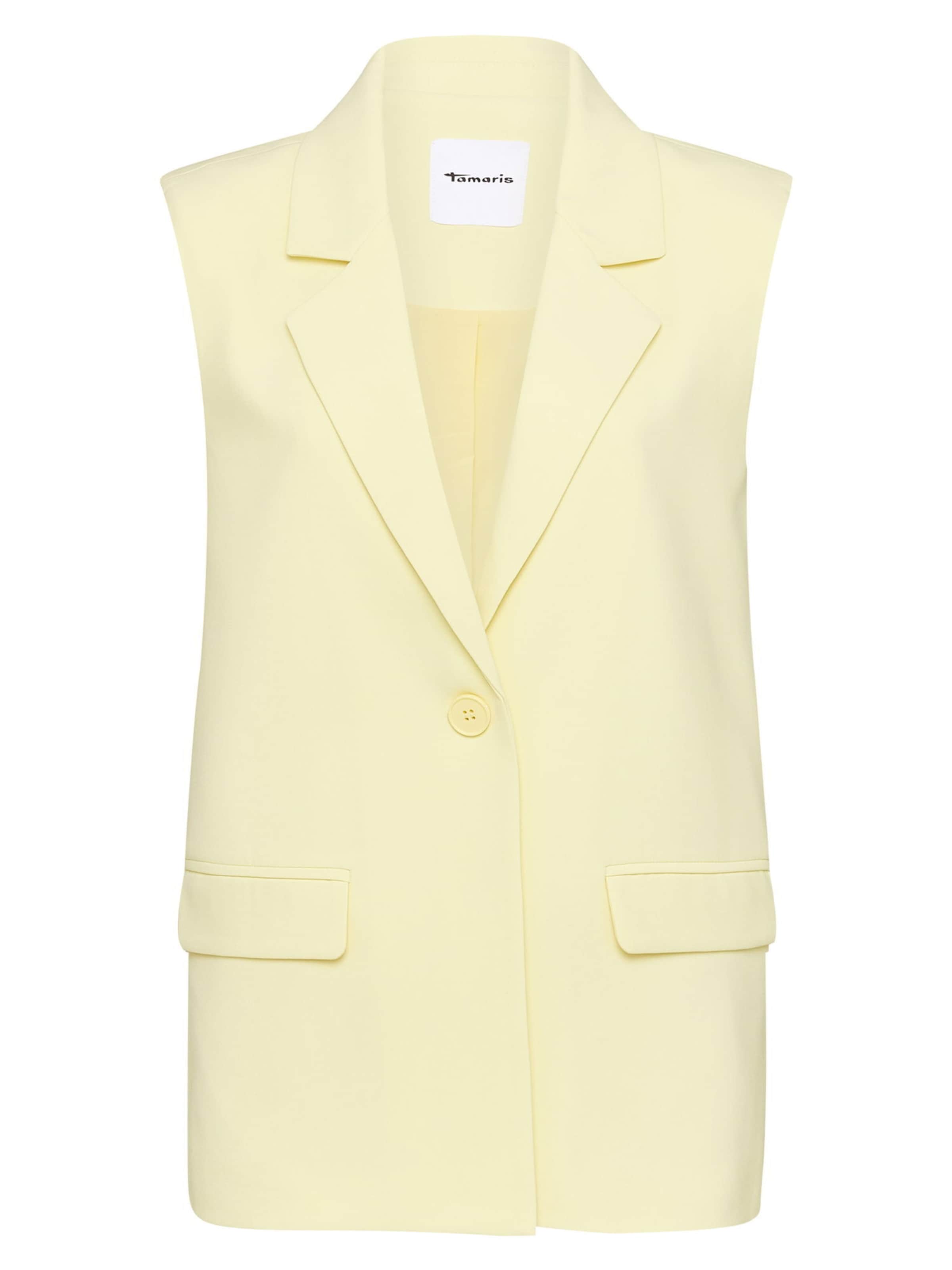 Tamaris Vest in Yellow: front