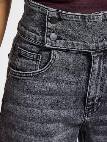 IT'S BASIC Wide leg Jeans 'Palazzo Mid Rise Jeans' in Grijs