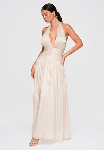 Robe de soirée Ombre en beige