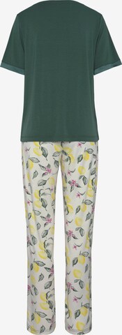 LASCANA Pajama 'LAS Summer Fruits PJ' in Green: back