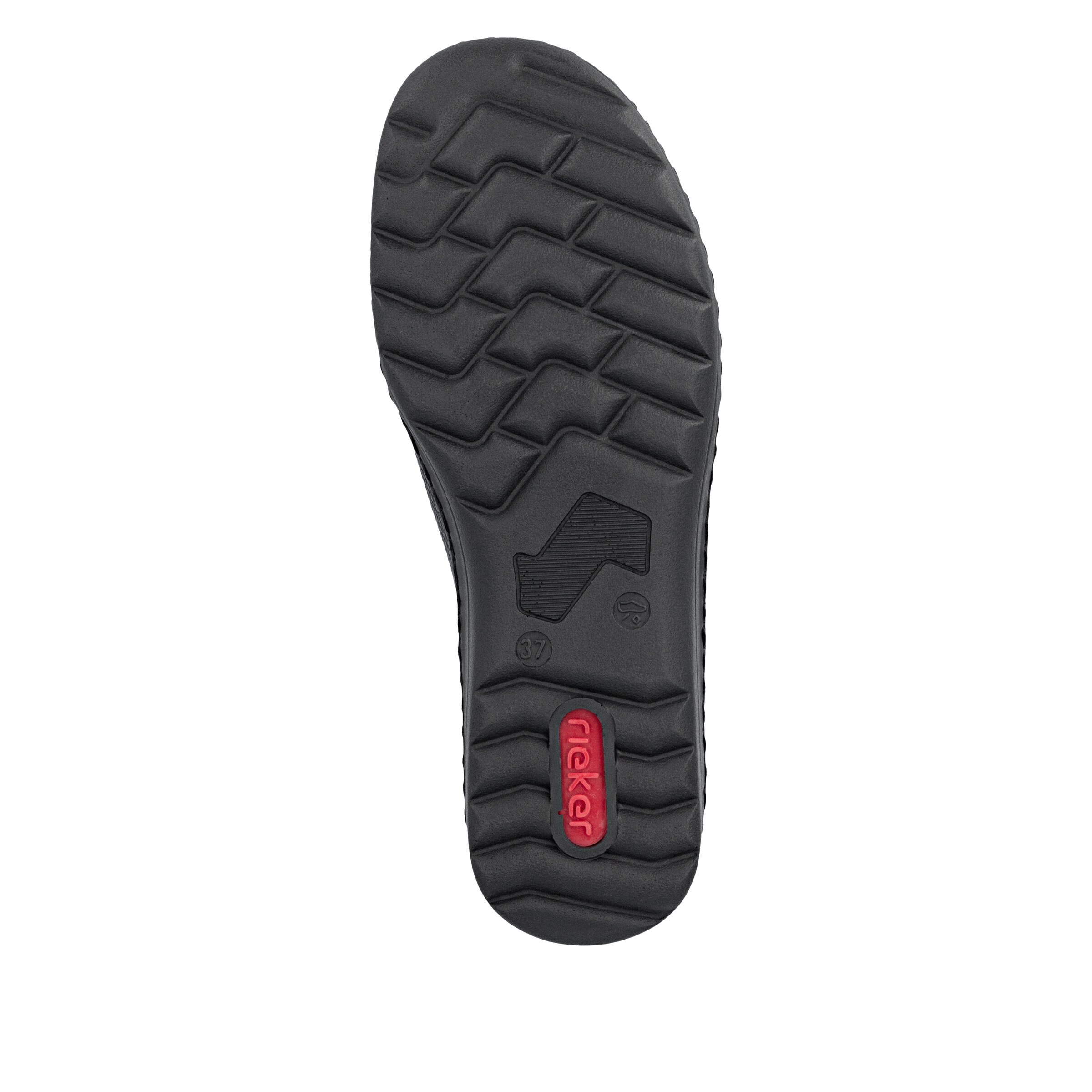 Chaussure à lacets Rieker en noir