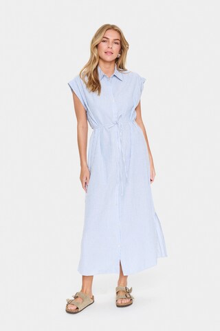 SAINT TROPEZ Blousejurk in Blauw: voorkant