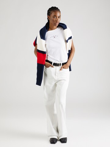 Tommy Jeans - Camisa 'ESSENTIAL' em branco