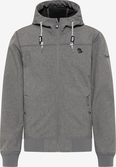 Schmuddelwedda Weatherproof jacket in mottled grey / Black, Item view