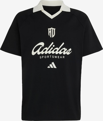 ADIDAS SPORTSWEAR Toiminnallinen paita 'Lux Tiro' värissä musta: etupuoli