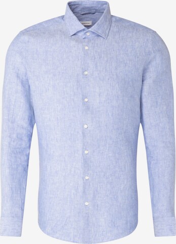SEIDENSTICKER Regular fit Zakelijk overhemd ' Shaped ' in Blauw: voorkant