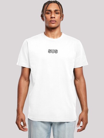 F4NT4STIC Shirt 'SUS' in White: front