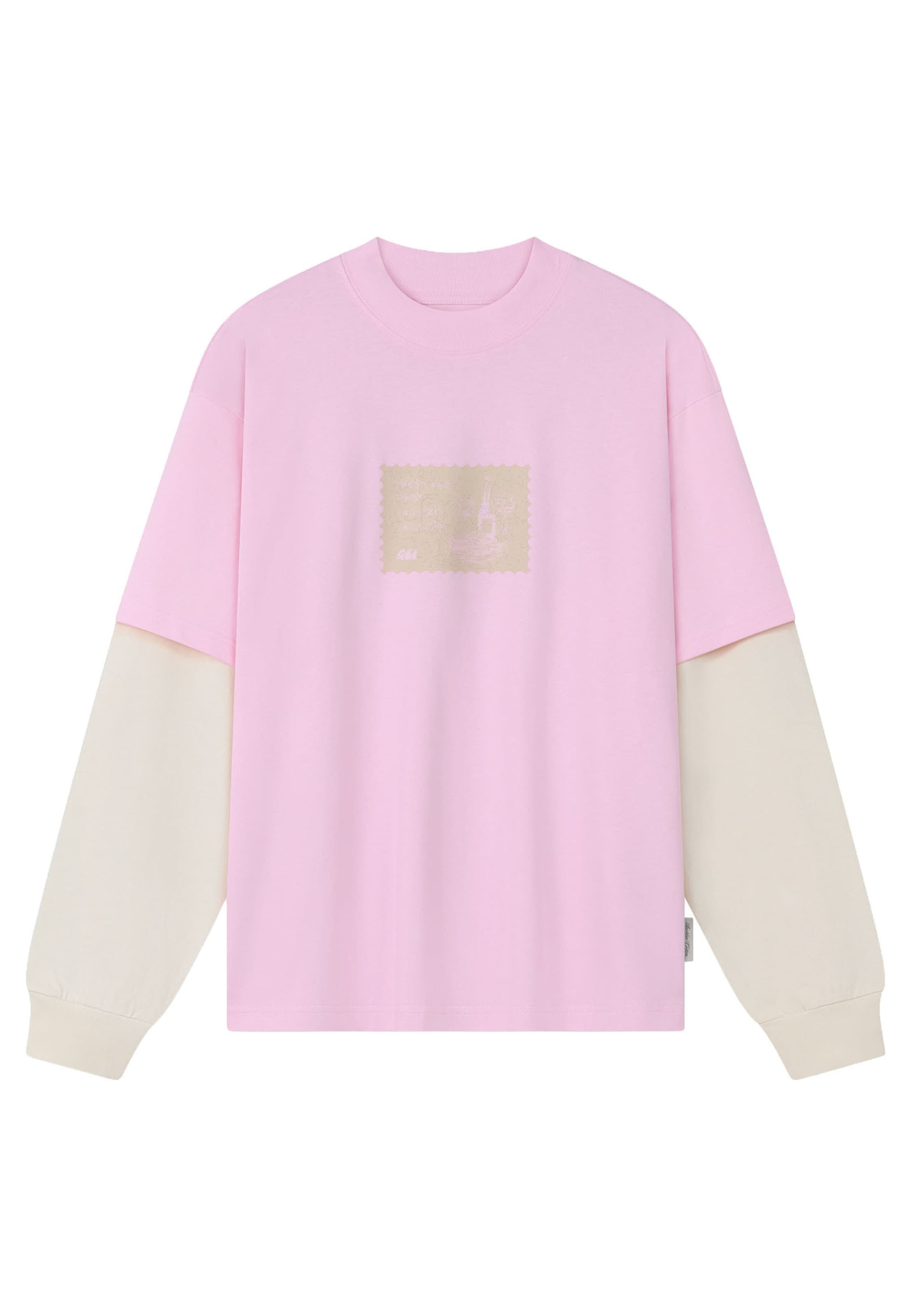 T-shirt 'Greeting' Another Cotton Lab en rose : devant