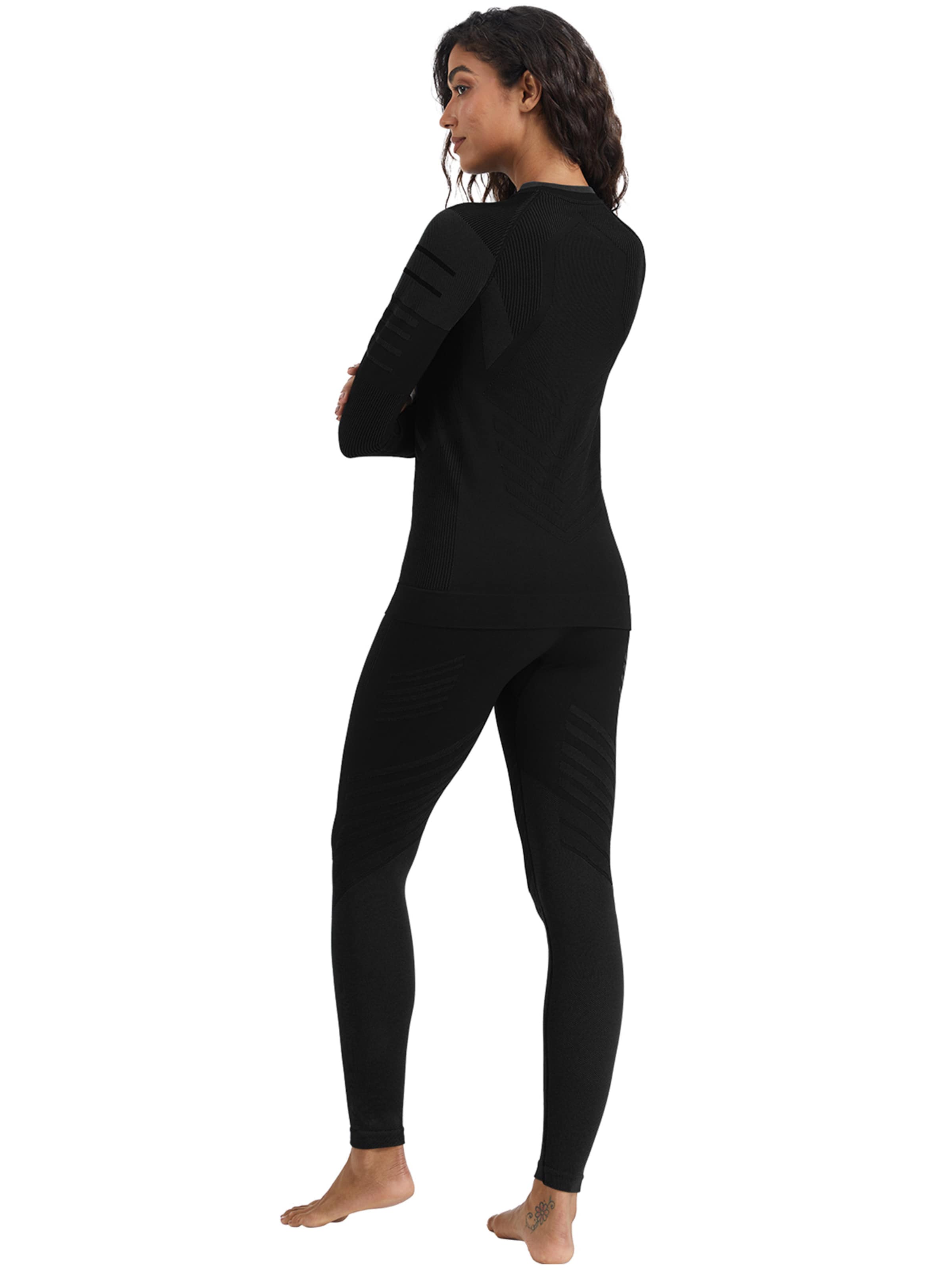 MEETWEE Athletic Bodysuit in Black