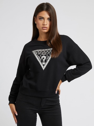 GUESS Sweatshirt in Black: front