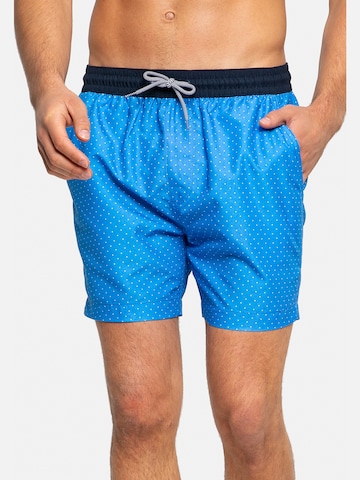 Threadbare Badeshorts 'Girona' in Blau: Vorderseite