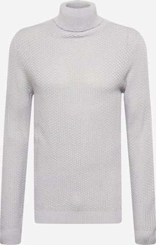JACK & JONES Sweater 'DAMIAN' in Grey: front