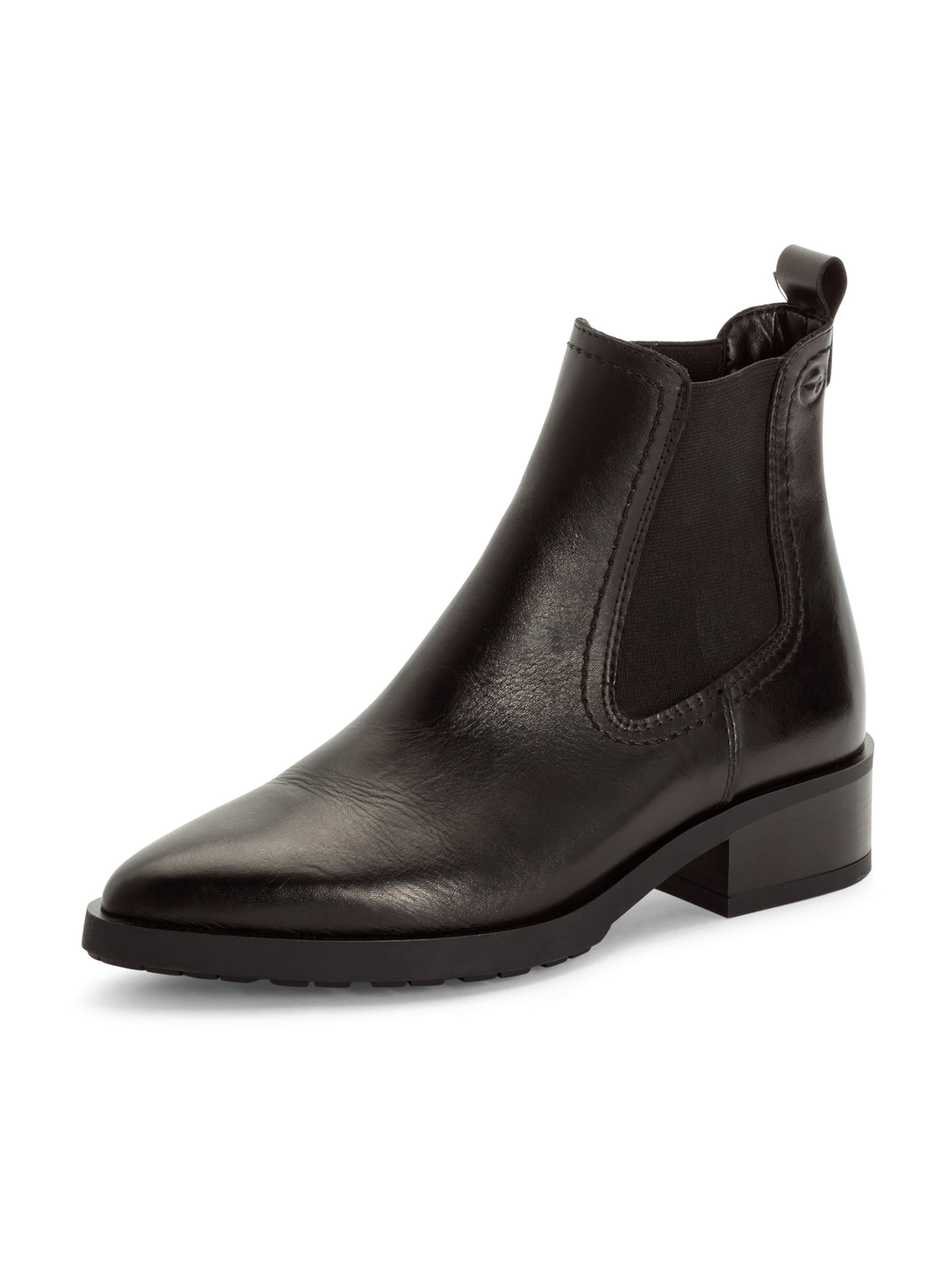 Tamaris Chelsea boots i svart: framsida