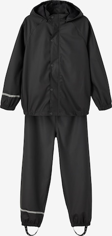 NAME IT Regular Athletic Suit in Black: front