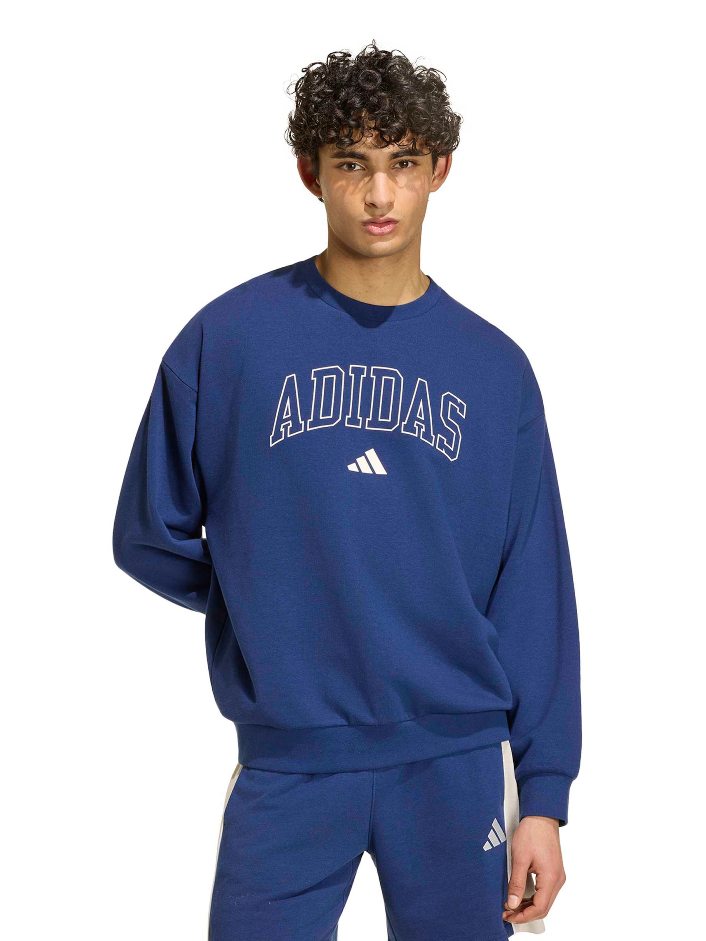 Felpa sportiva di ADIDAS SPORTSWEAR in blu: frontale