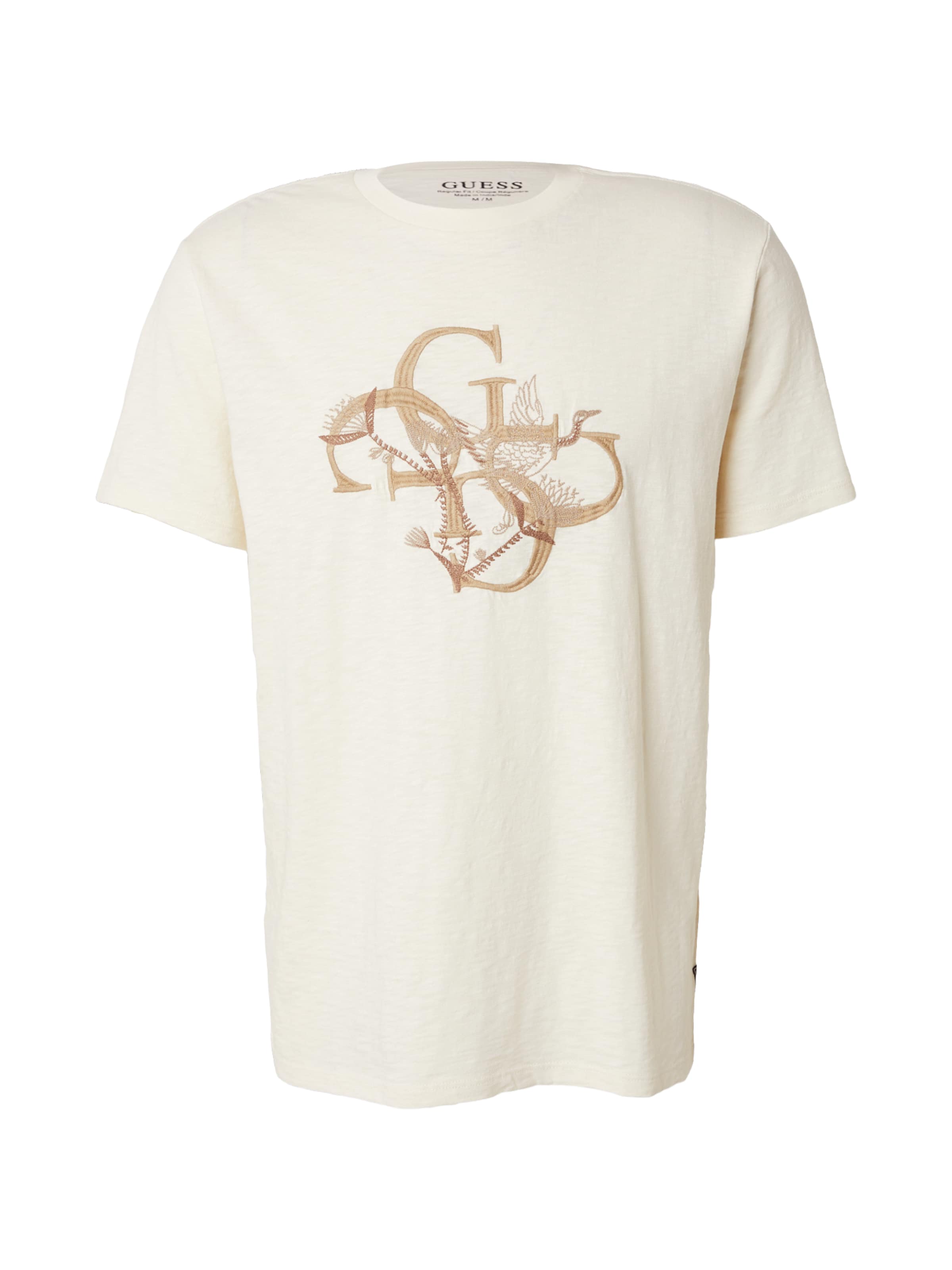 GUESS Bluser & t-shirts 'CRAFTED BIRD' i hvid: forside