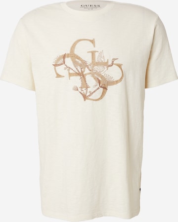 GUESS Bluser & t-shirts 'CRAFTED BIRD' i hvid: forside