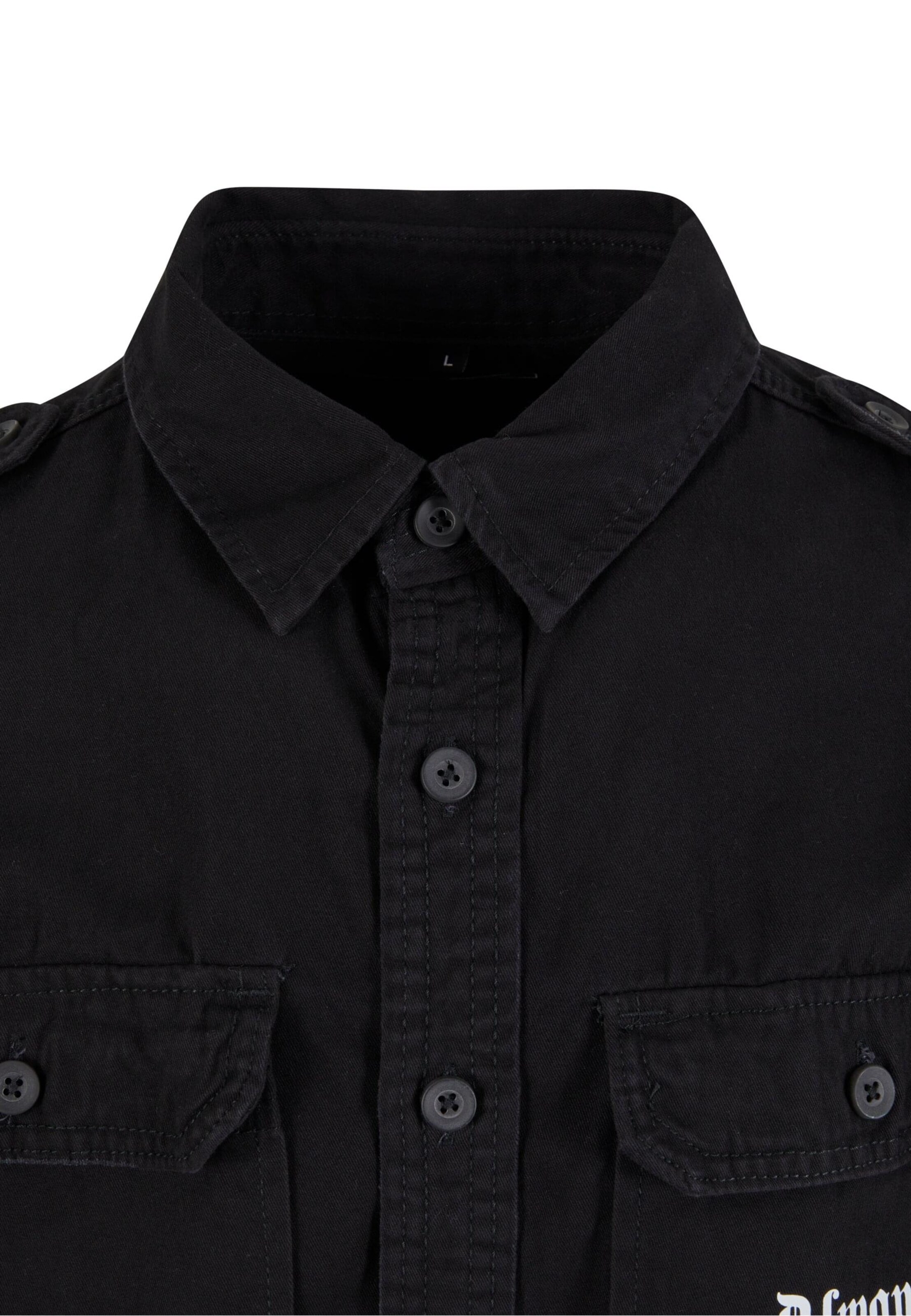 Mister Tee Comfort Fit Hemd 'Always Watching' in Schwarz