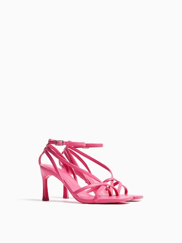 Bershka Sandaler med rem i pink