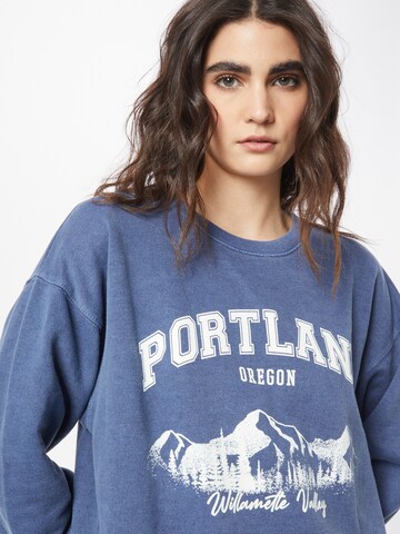 Nasty Gal Sweatshirt 'Portland' in Blue