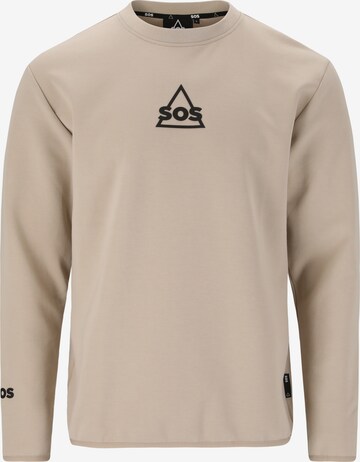 SOS Sweatshirt 'Vail' i beige: forside