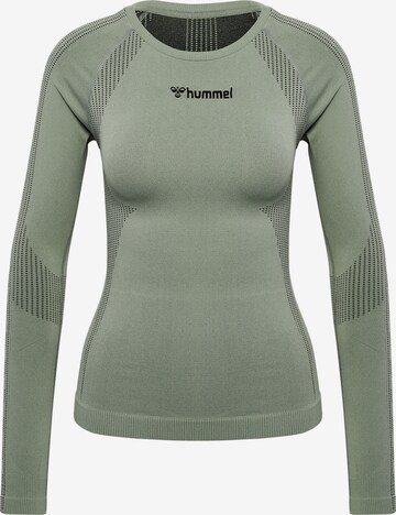 Hummel Functioneel shirt in Groen: voorkant