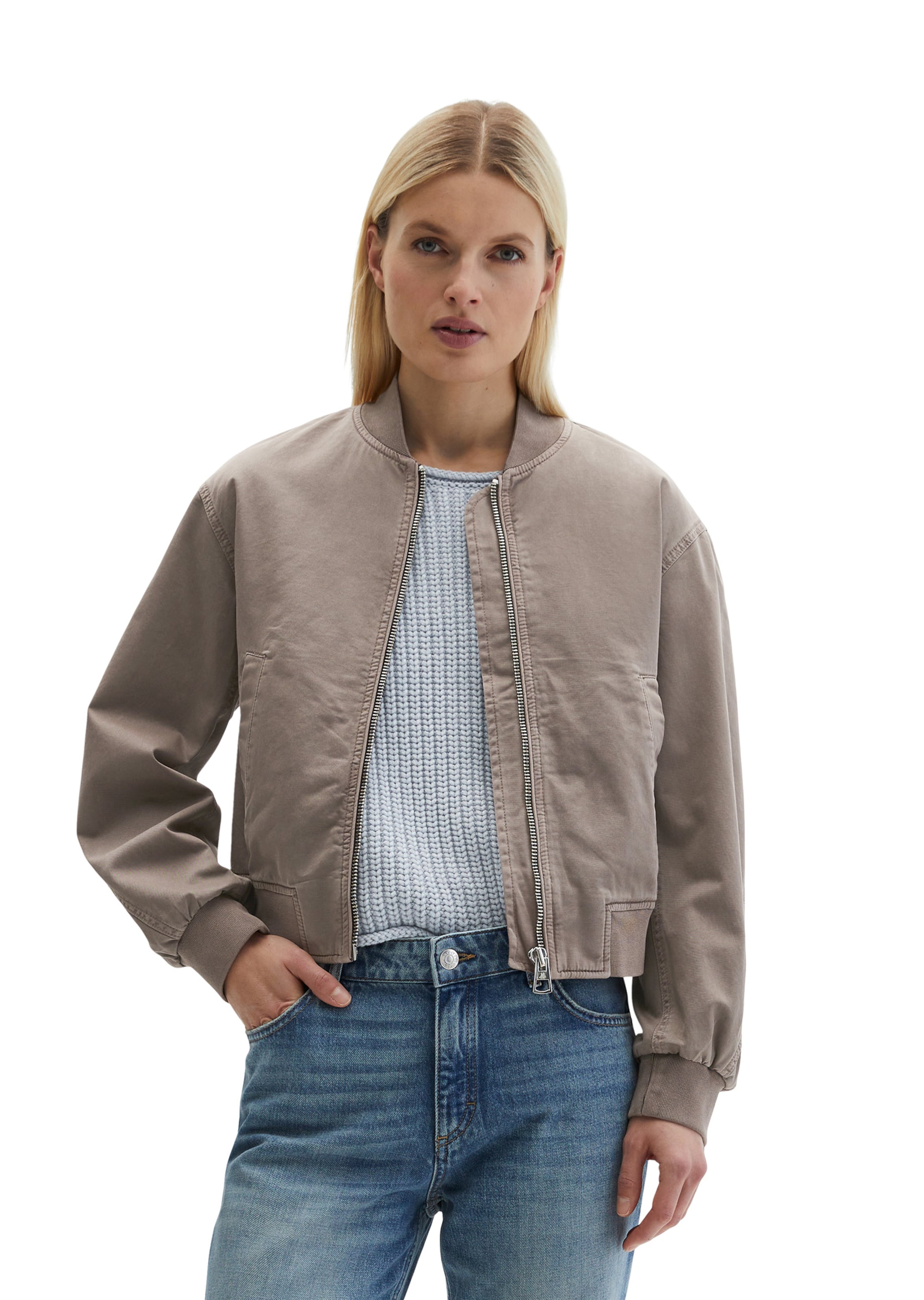 Marc O'Polo - Chaqueta de entretiempo en marrón: frente