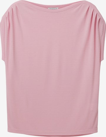 T-shirt TOM TAILOR en rose : devant