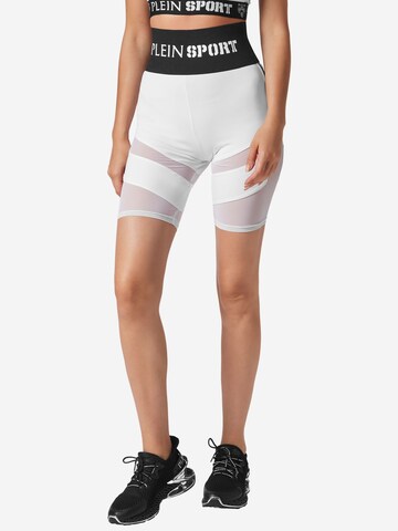 Skinny Leggings di Plein Sport in bianco: frontale