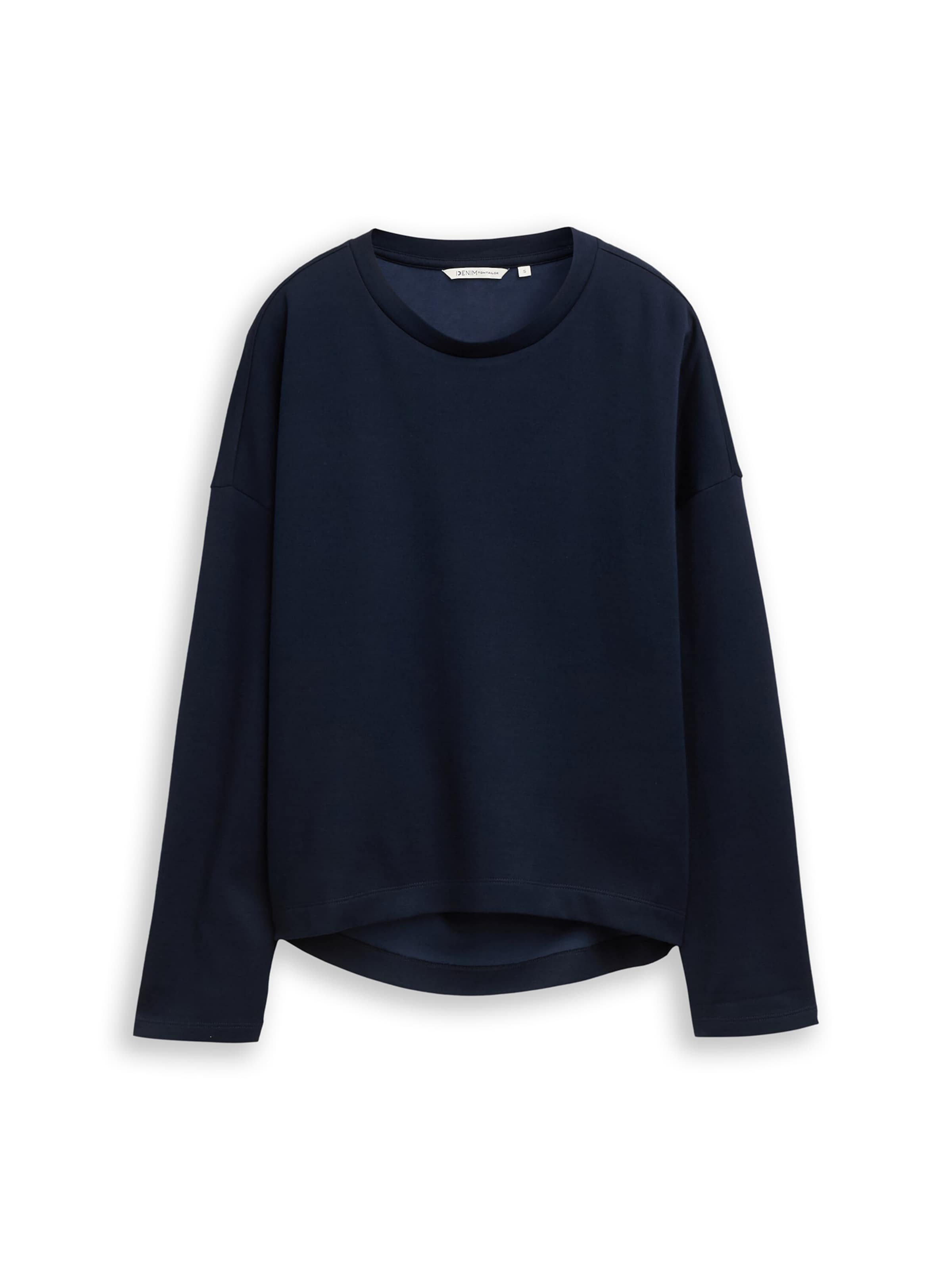 TOM TAILOR DENIM Tričko – modrá: přední strana