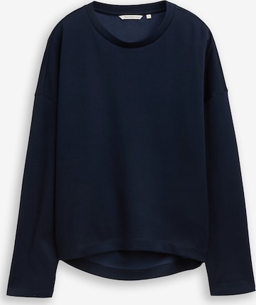 TOM TAILOR DENIM Tričko – modrá: přední strana