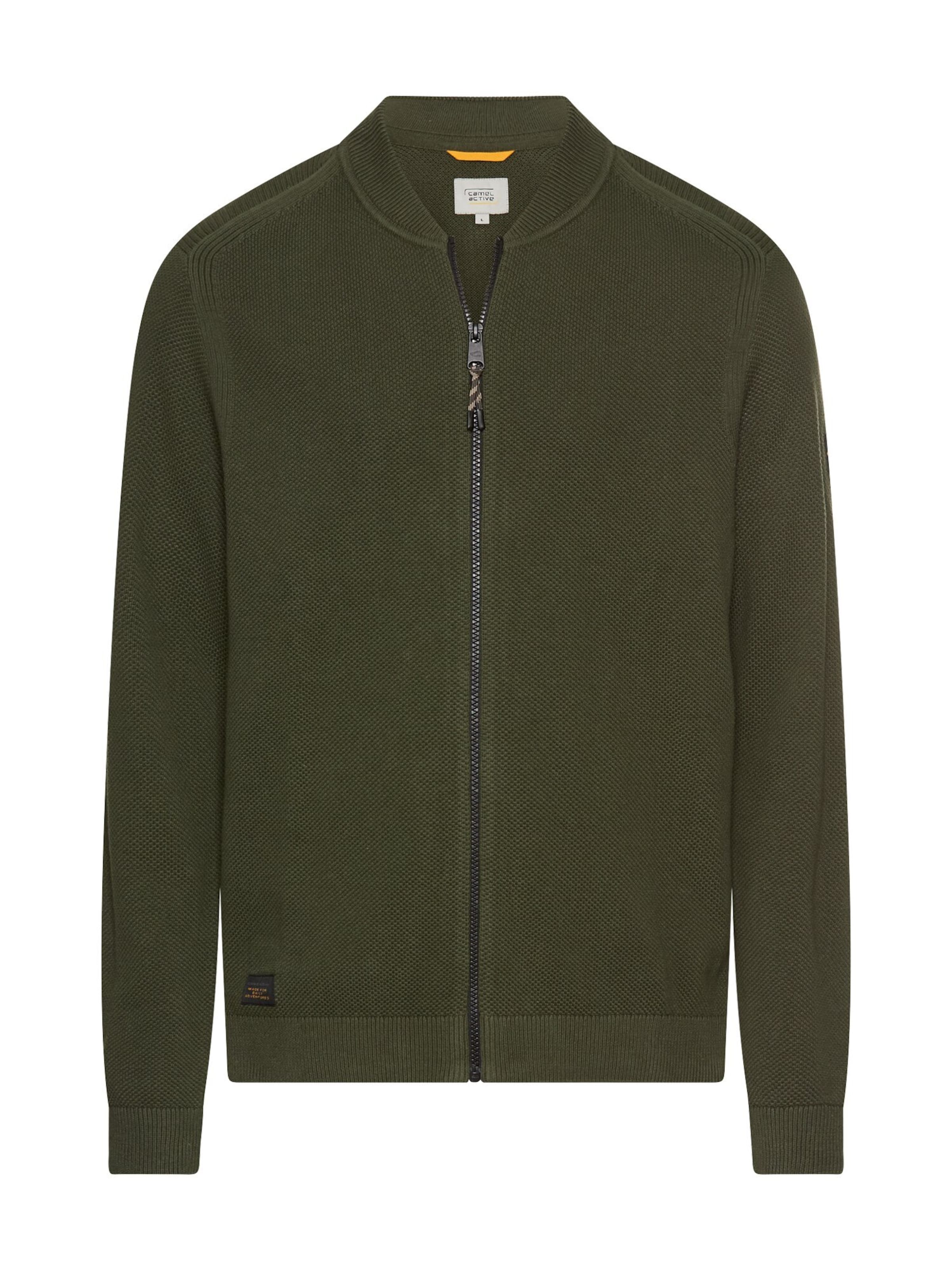 CAMEL ACTIVE Strickjacke in Grün: Vorderseite