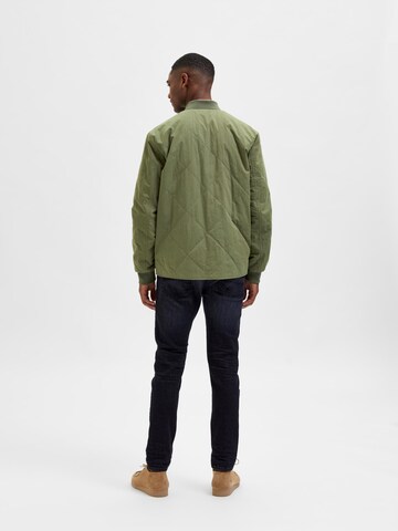 SELECTED HOMME Between-Season Jacket 'Stratford' in Green