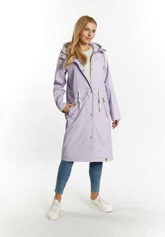 Schmuddelwedda Between-Seasons Coat in Purple