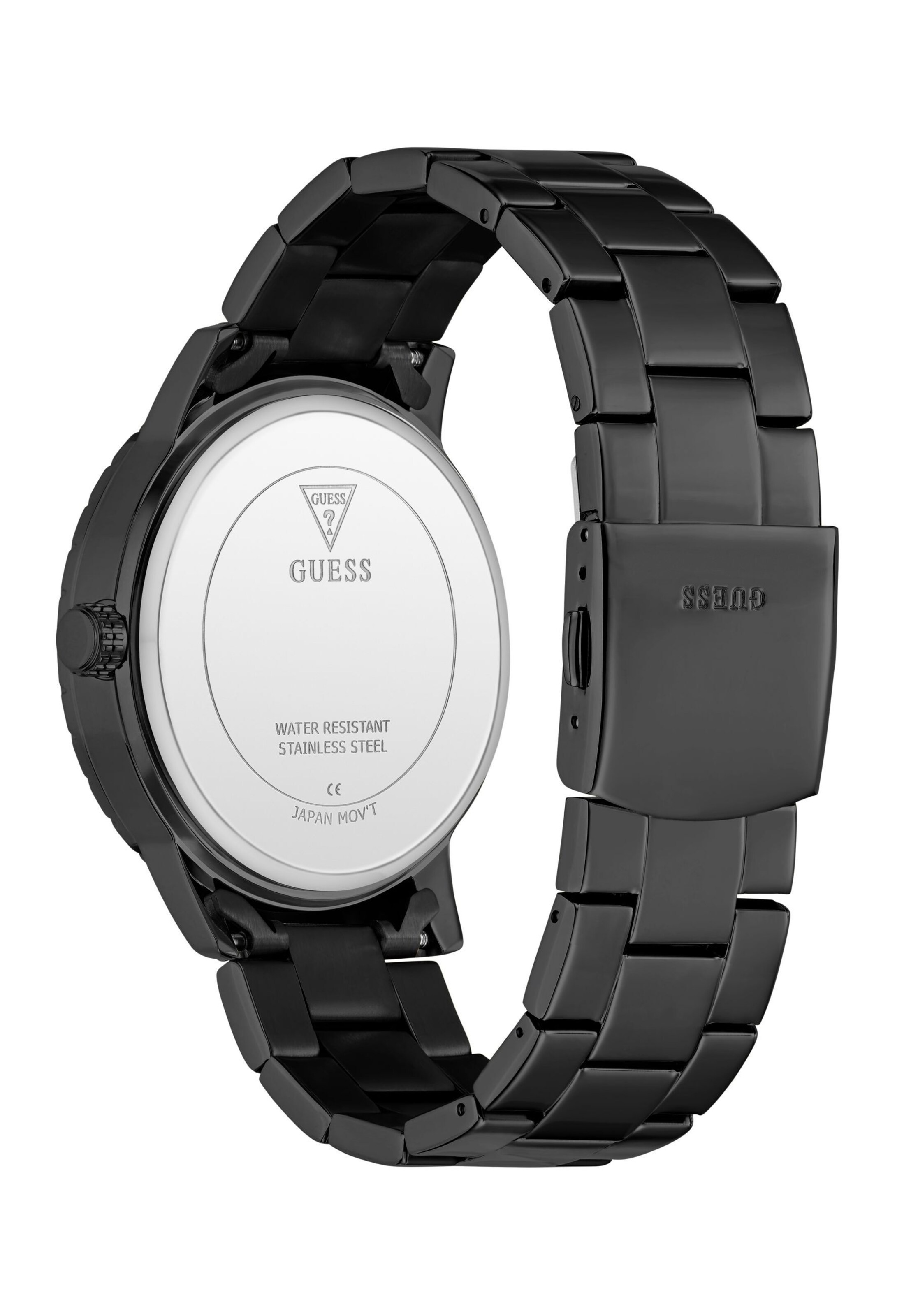 GUESS Analoguhr 'MONARCH' in Schwarz