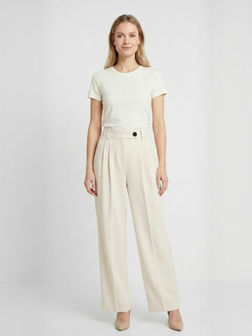 Opal Studio regular Bukser ' Sassi ' i beige: forside
