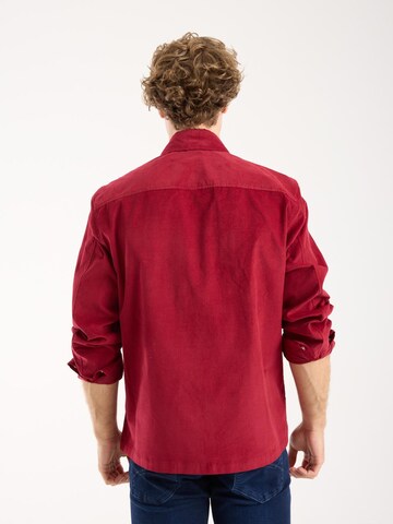 Regular fit Camicia di 7Camicie in rosso