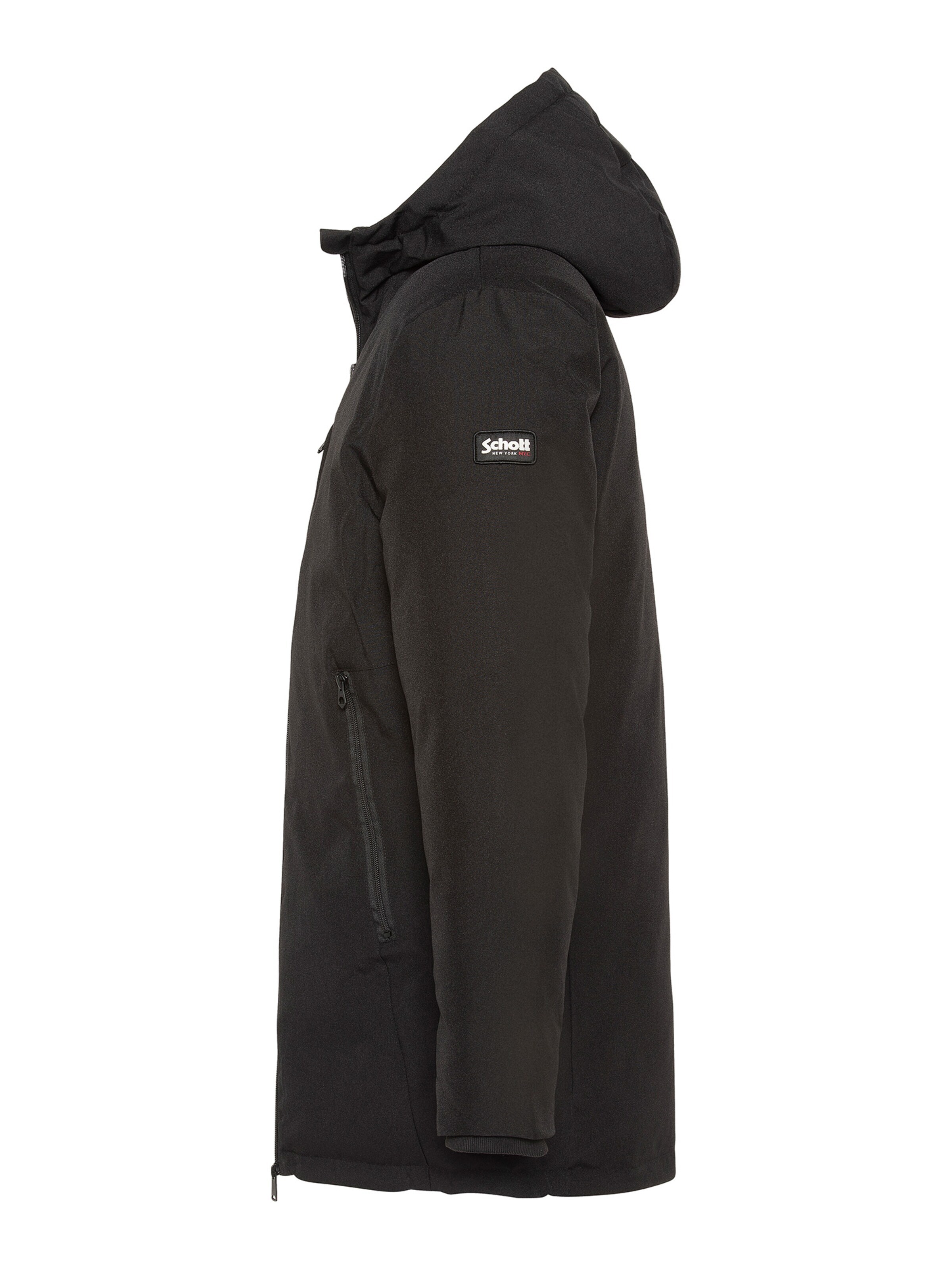 Manteau mi-saison Schott NYC en noir