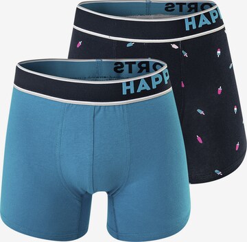 Boxers Happy Shorts en bleu : devant