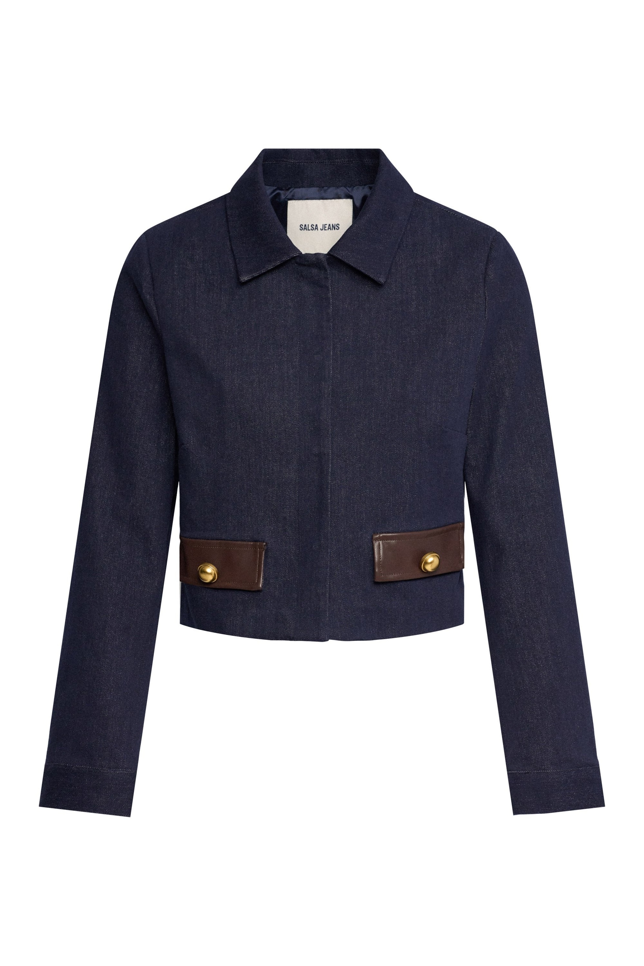 Salsa Jeans Tussenjas in Blauw