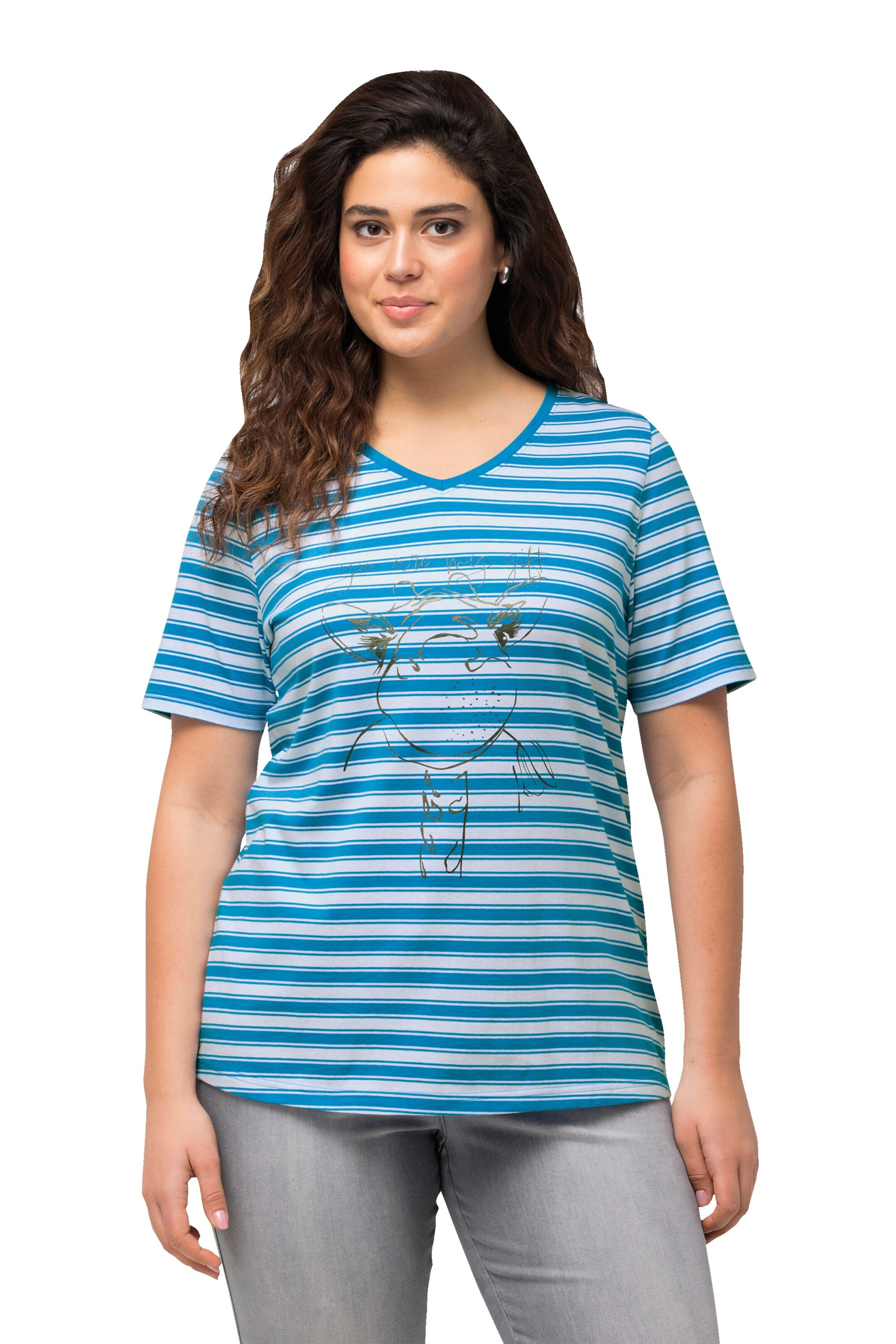 Ulla Popken Shirt in Mixed colors: front
