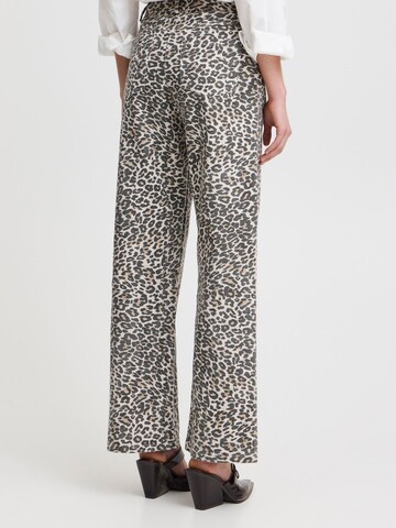 Wide leg Pantaloni 'Jilla' di ICHI in beige