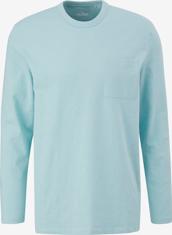 s.Oliver Shirt in Blauw: voorkant