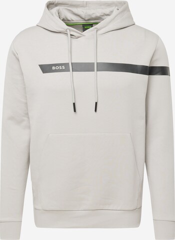 BOSS Sweatshirt 'Soody' in Grijs: voorkant