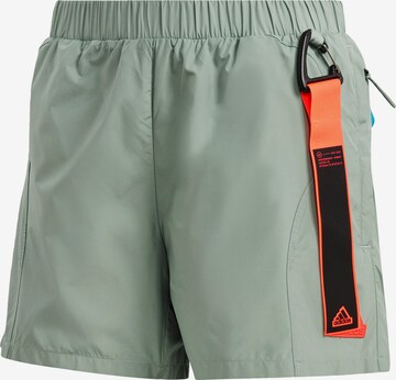 ADIDAS SPORTSWEAR Workout Pants 'City Escape' in Green: front